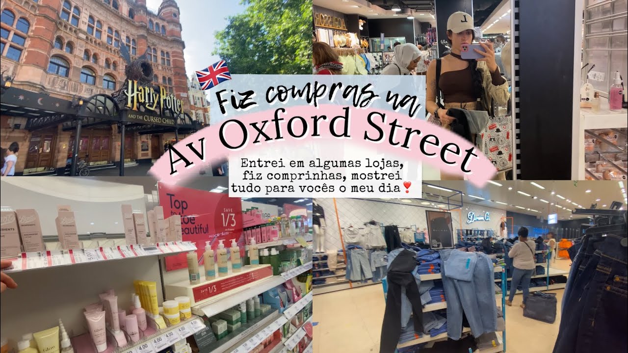 Andei pelas lojas na Oxford Street / Fiz compras | mostrei tudo pra vocês o meu dia ❤️