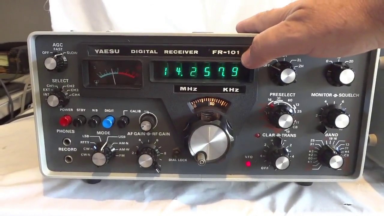 Vintage Yaesu twins FR-101D & FL-101 HF & VHF transceiver