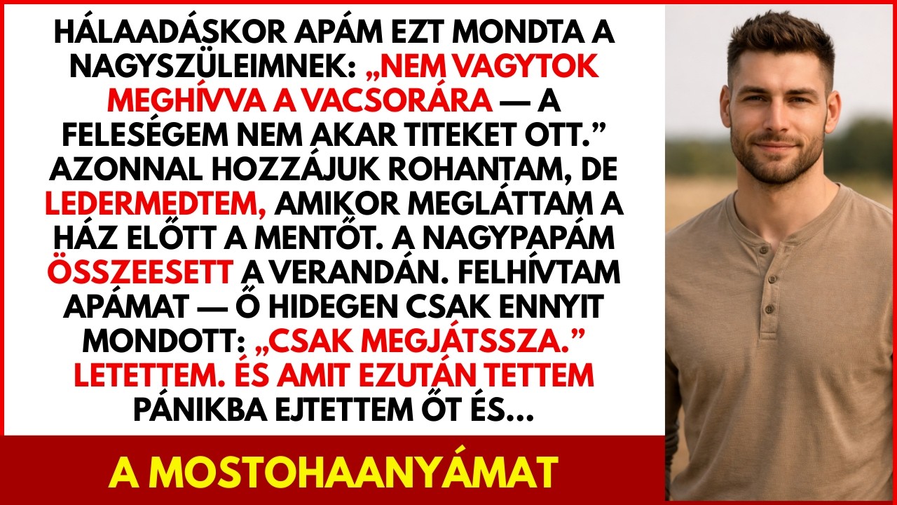 Apám azt mondta a nagymamámnak: Ne gyere el a hálaadásra — a feleségem nem akar ott látni. Aztán én…