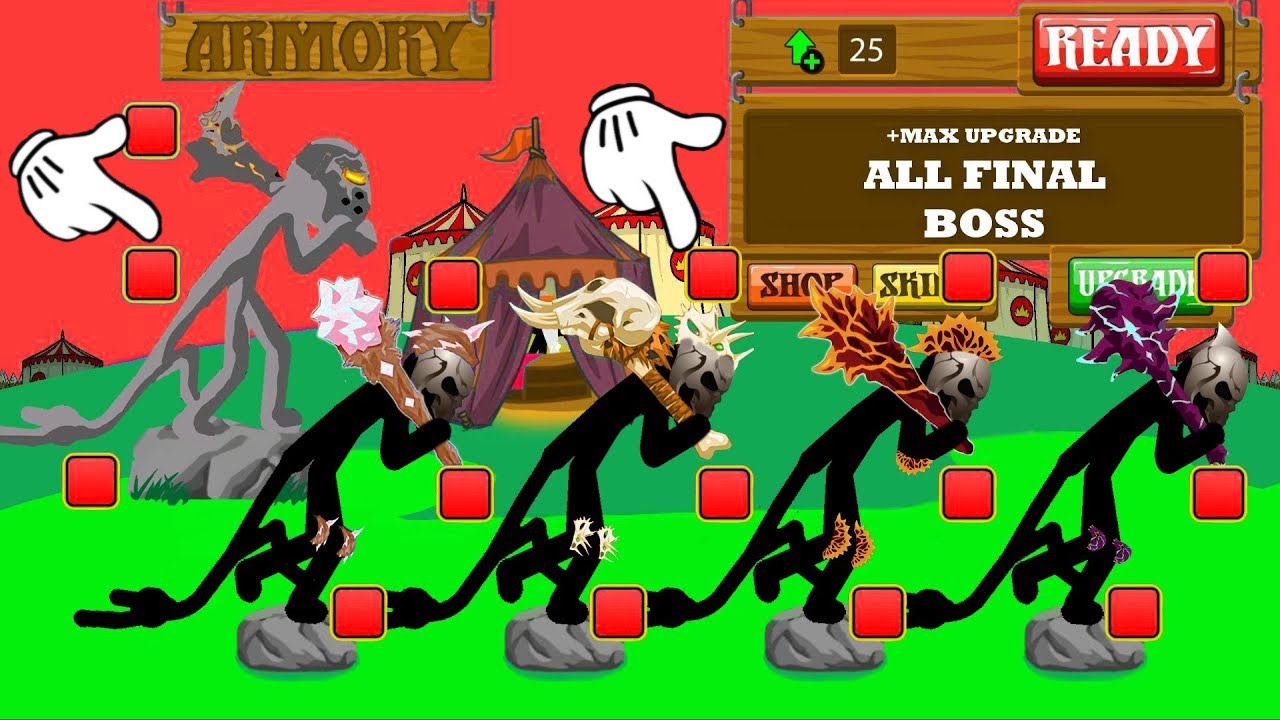 New Update + Max Upgrade x9999999999 All Final Boss Ice, Savage, Lava, Vamp - MOD STICK WAR LEGACY