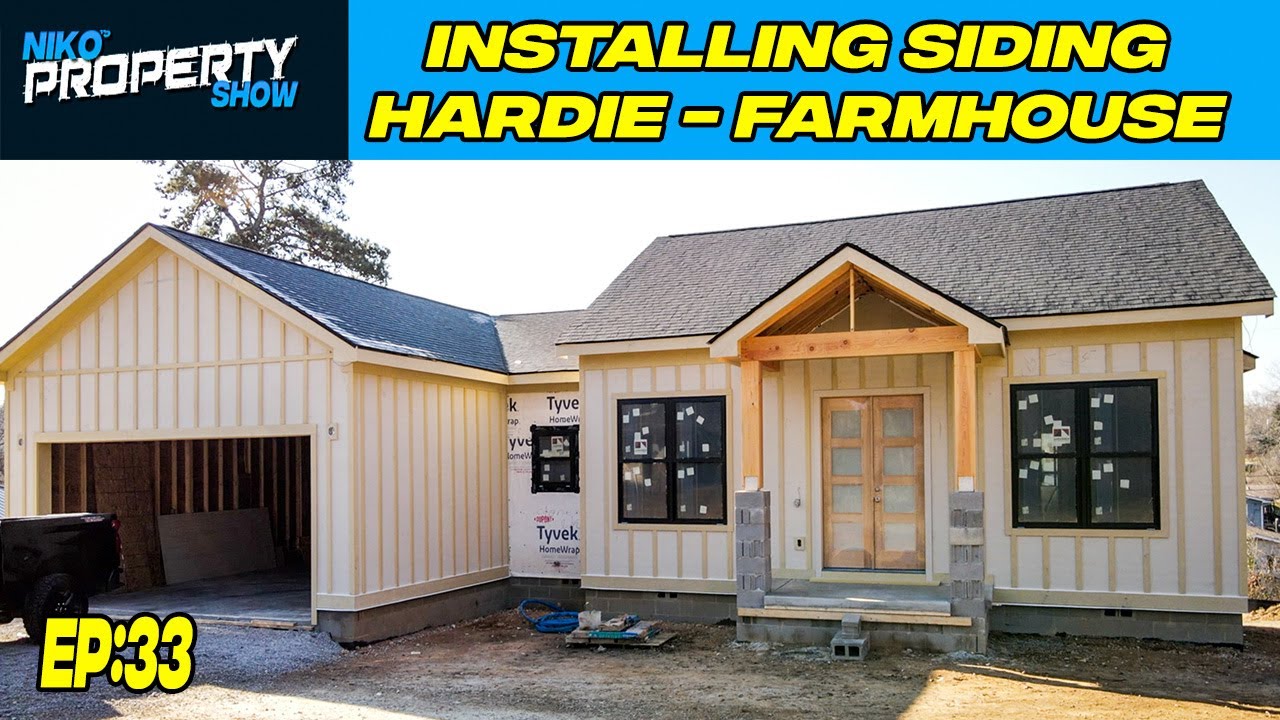How To Install Siding Part 2 | Board and Batten Farmhouse | Building A $350,000 Custom House | EP 33