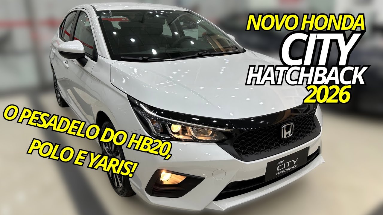 Novo Honda City Hatch EXL 2026 - PEQUENO POR FORA, GIGANTE POR DENTRO!