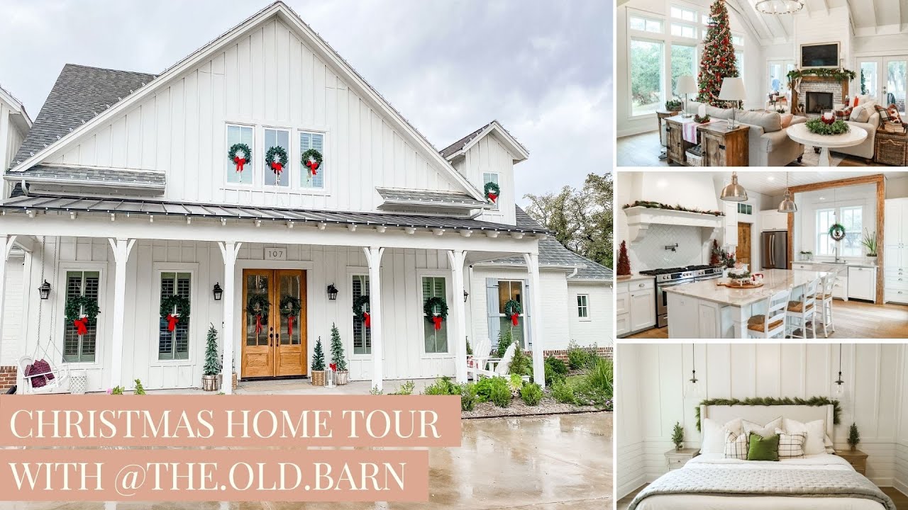 Christmas Modern Farmhouse Home Tour with Jessica of The Old Barn