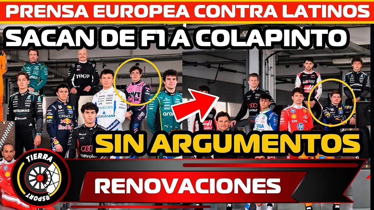 &iexcl;SACAN A COLAPINTO! PRENSA EUROPEA ODI** A PILOTOS LATINOS, SIN ARGUMENTOS PONEN POR FUERA A FRANCO