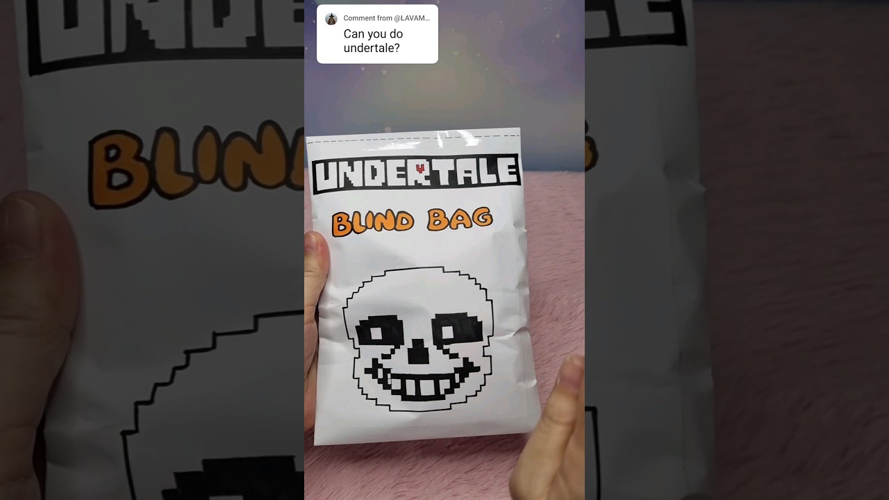 undertale blind bag #asmr #undertale #videogames #unboxing #papercraft #youtubeshorts #viralshorts