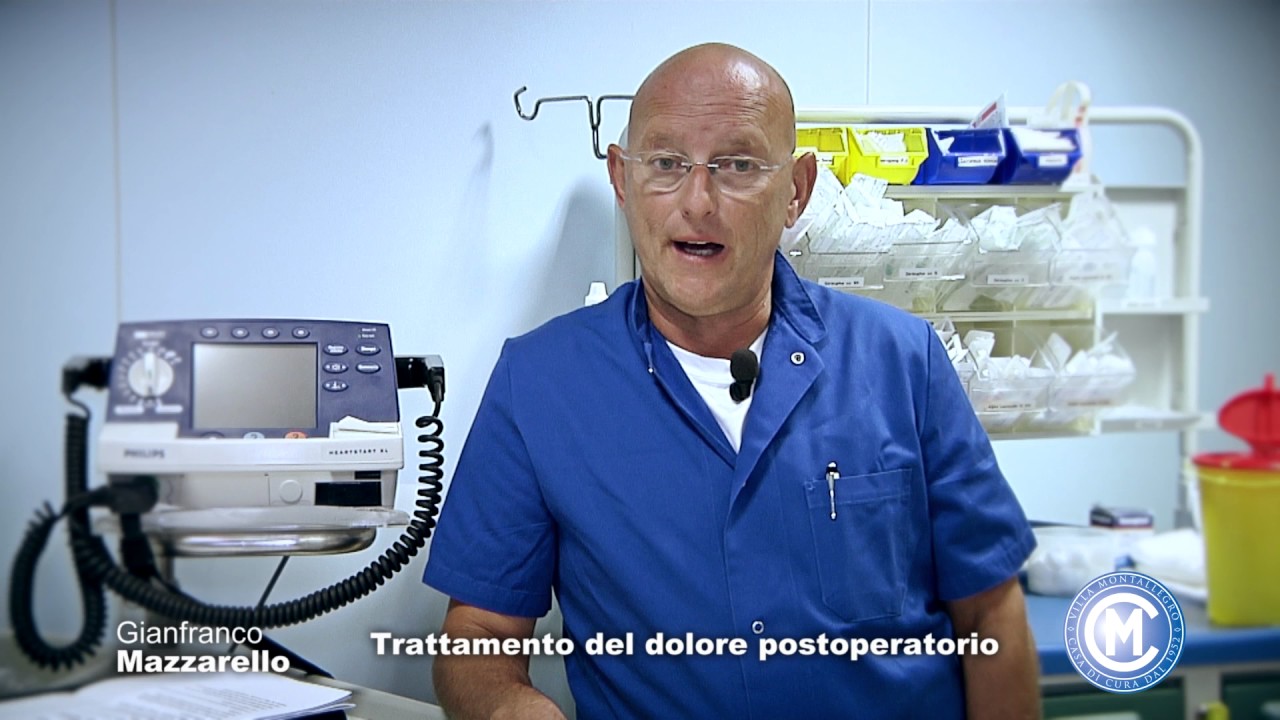 Gianfranco Mazzarello - Trattamento del dolore postoperatorio