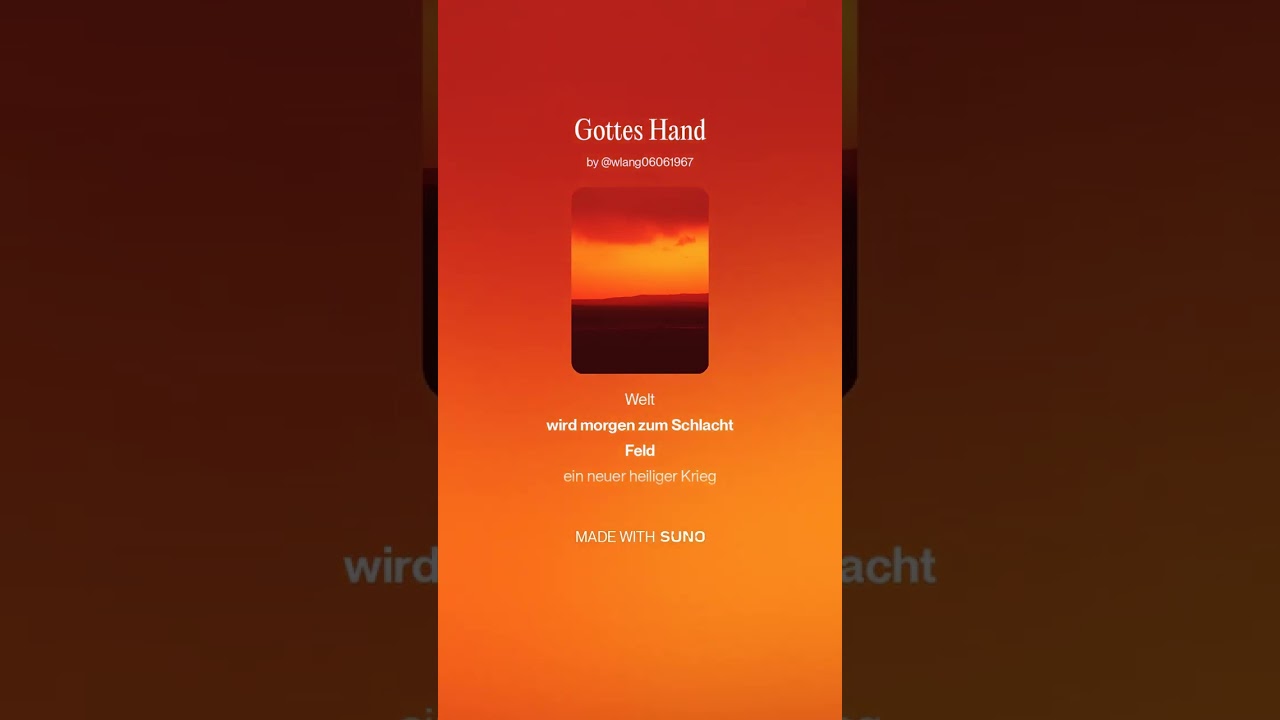 Gottes Hand - Venom Cover - schlager - version - 😎😜- #lied #musik #cover #humor #gott #schöpfung