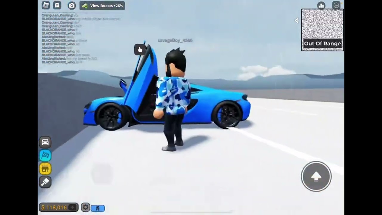 Jack Doherty McLaren crash on Roblox with @orangutangaming1211