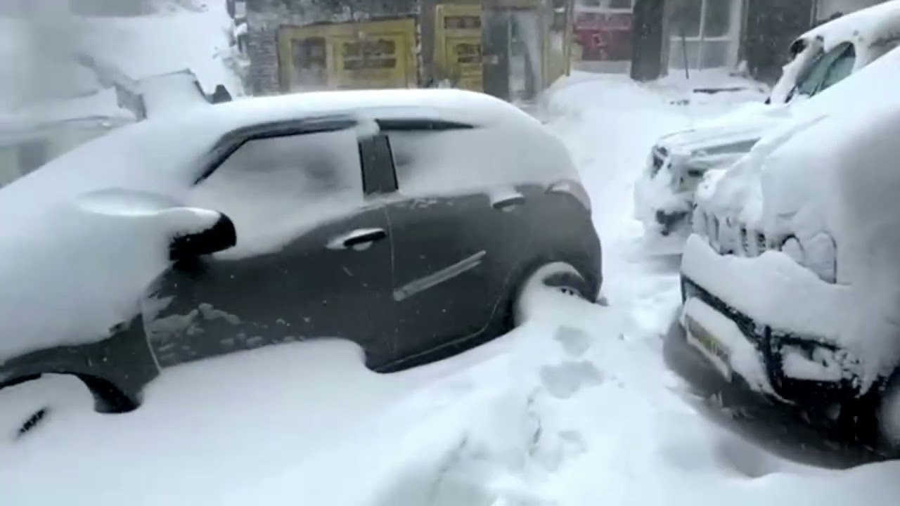 Extreme cold weather experience 1st time /heavy snowfall // my 1st volg //walking in snowfall 