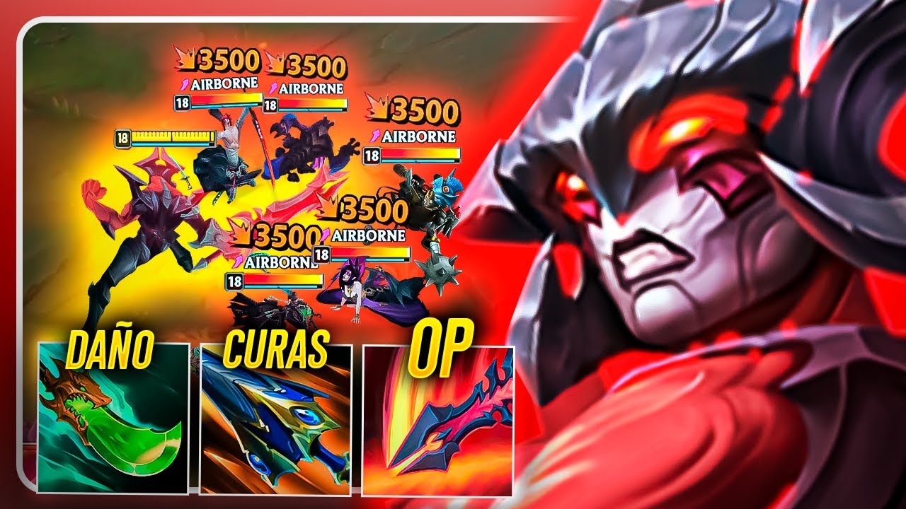 😮DE 0 a DIOS: AATROX INMORTAL se CURA  TODO ► Guía TOP LoL