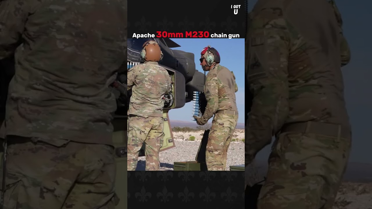 Reloading + Firing Apache 30mm chain gun!