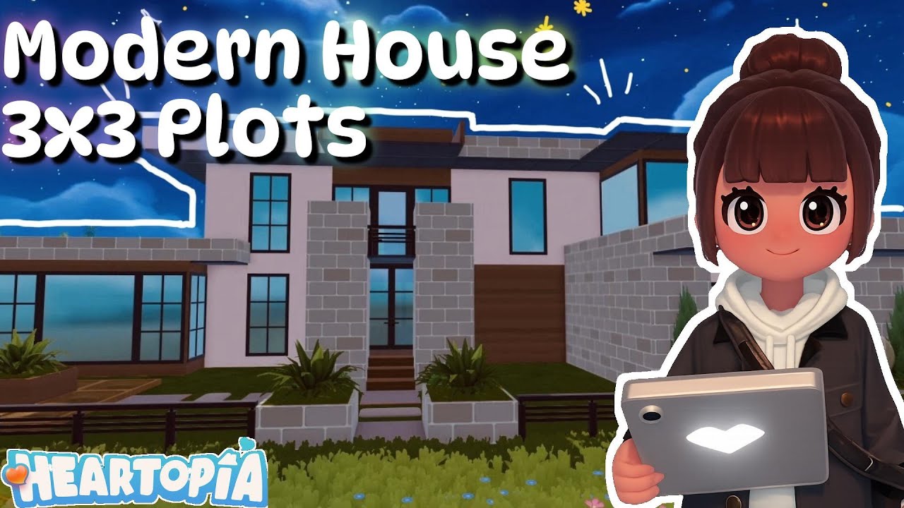I built a MODERN HOUSE [3x3]🩷Heartopia🩷
