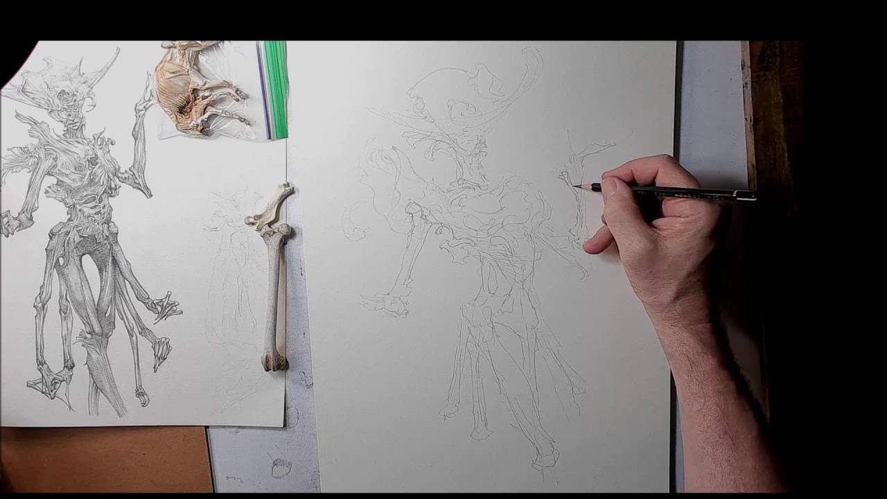 Allen Williams Angel Drawing Part 1