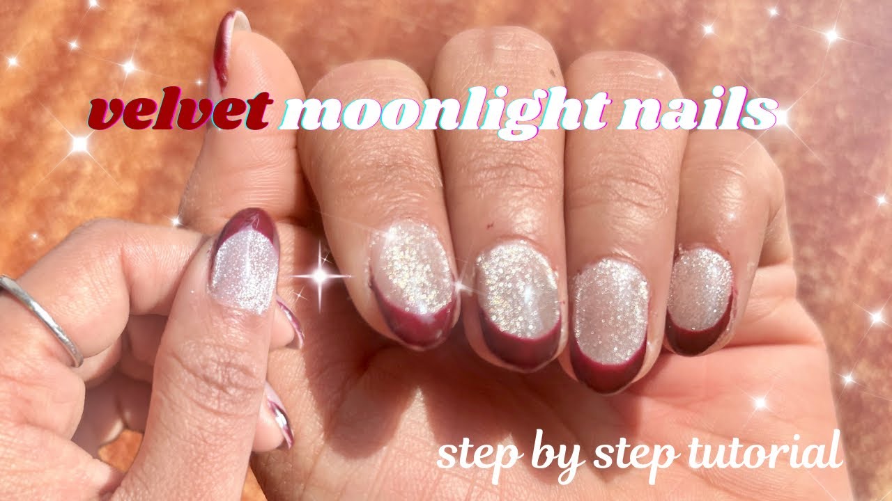 Sparkly Silver & Red Nail Design✨💅 step by step cat eye tutorial | beginner friendly