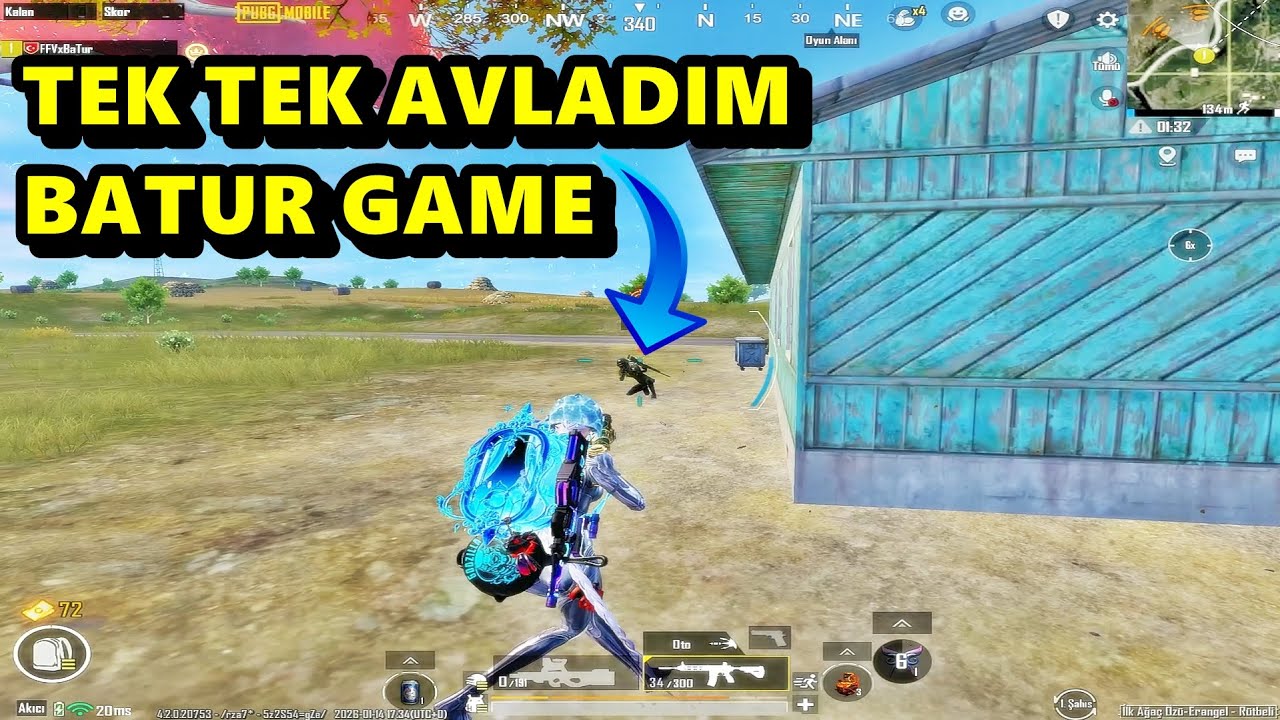 TEK TEK AVLADIM ! EFSANE MAÇ BATUR GAME SOLO SQUAD PUBG MOBİLE