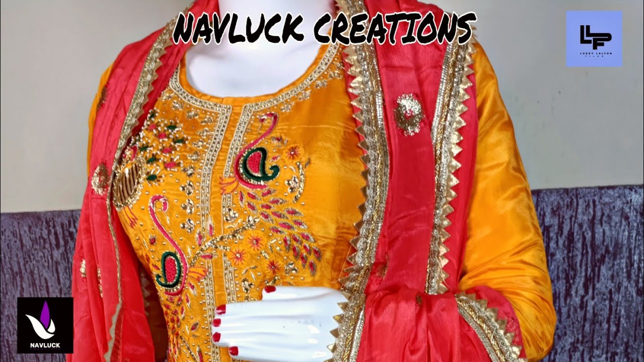 Mustard Zari Work Suit #fashion #trending #punjabisuit #neckdesign #suits #sharara #palazzo