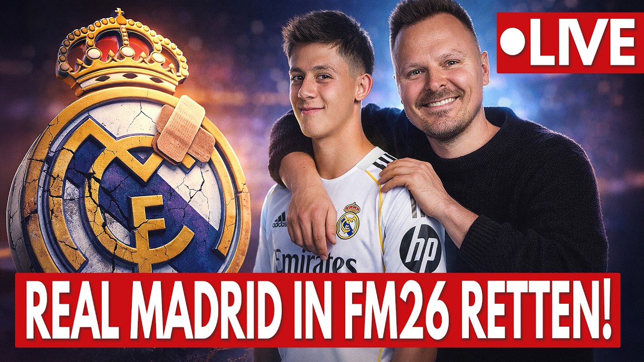 Mit Arda Güler & Endrick Real Madrid in FM26 retten!
