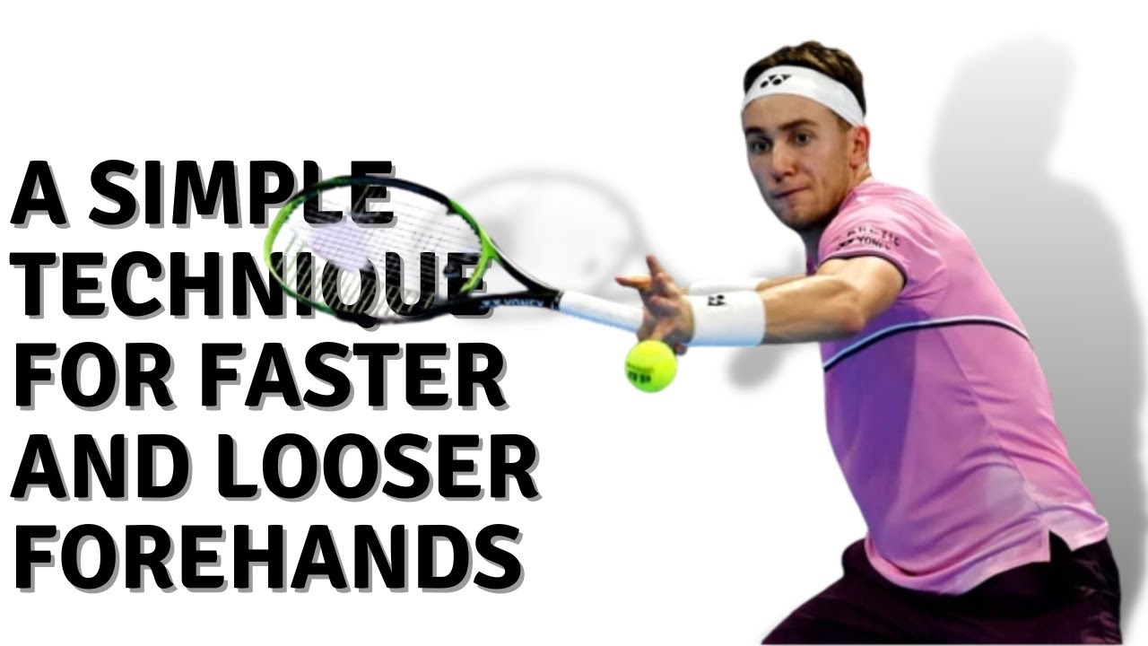 More Forehand Power.  How to create a loose and faster swing