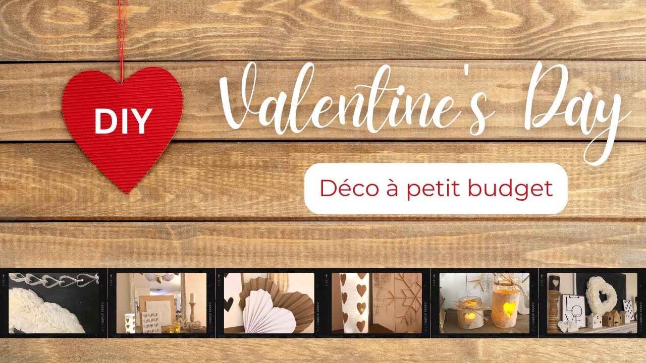 DÉCO DE ST VALENTIN À PETIT BUDGET/ DIY ST VALENTIN
