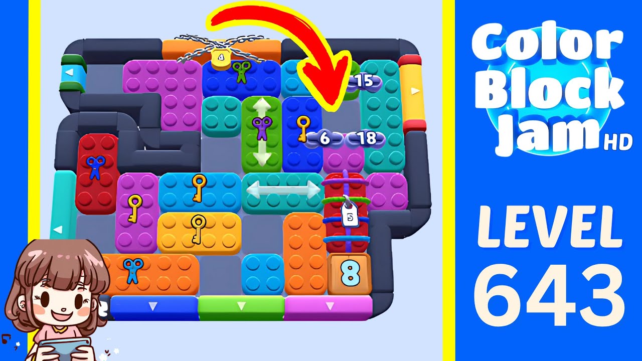 Color Block Jam Level 643 Solution Walkthrough