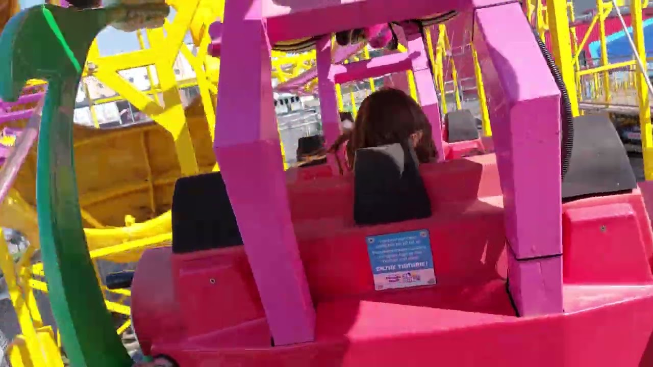 Queen Bee Rollercoaster. On Ride POV. Bottoms Pleasure Beach. Skegness. Filmed Easter 2025.