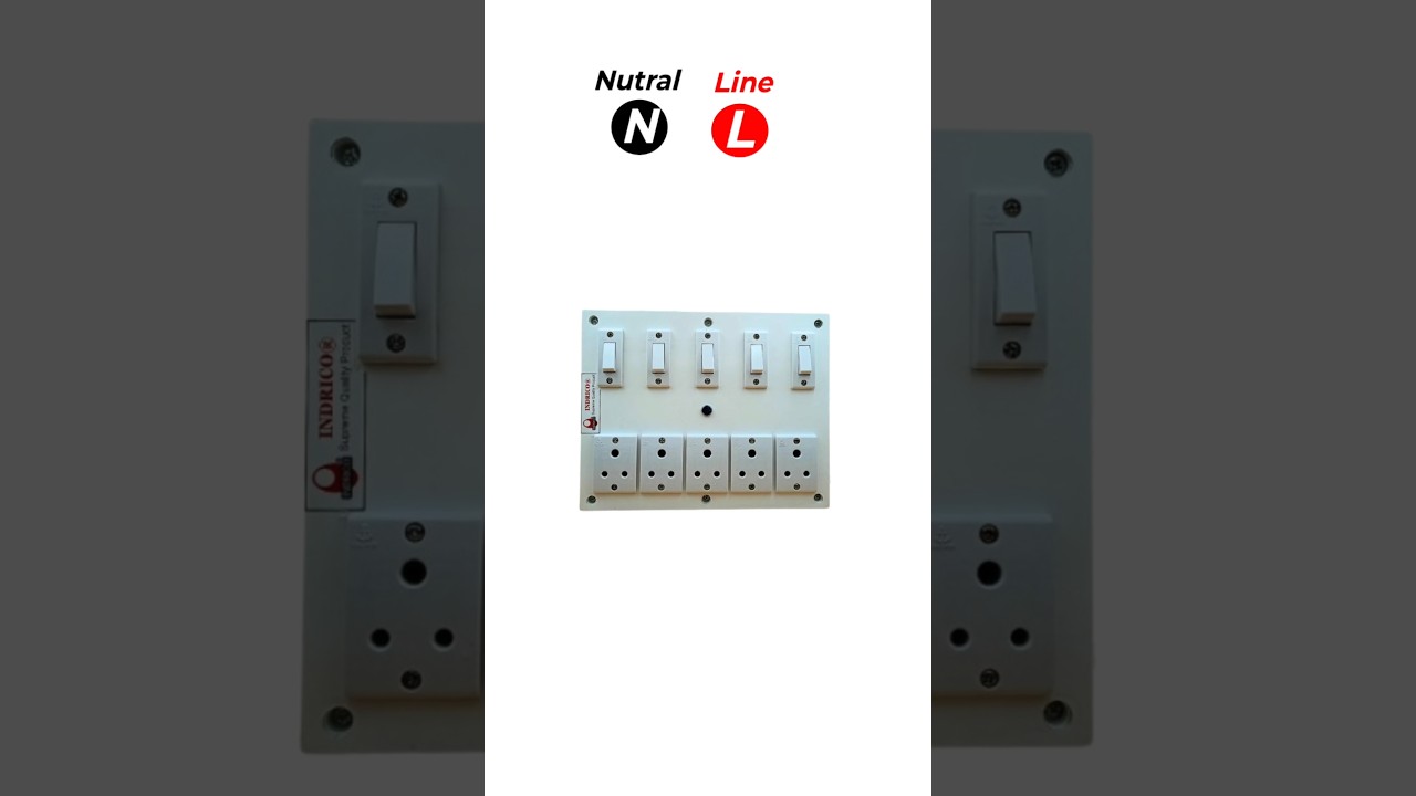5 switch 5 socket connection | switch board wiring diagram || #sorts #panelwiring #sockets #wiring