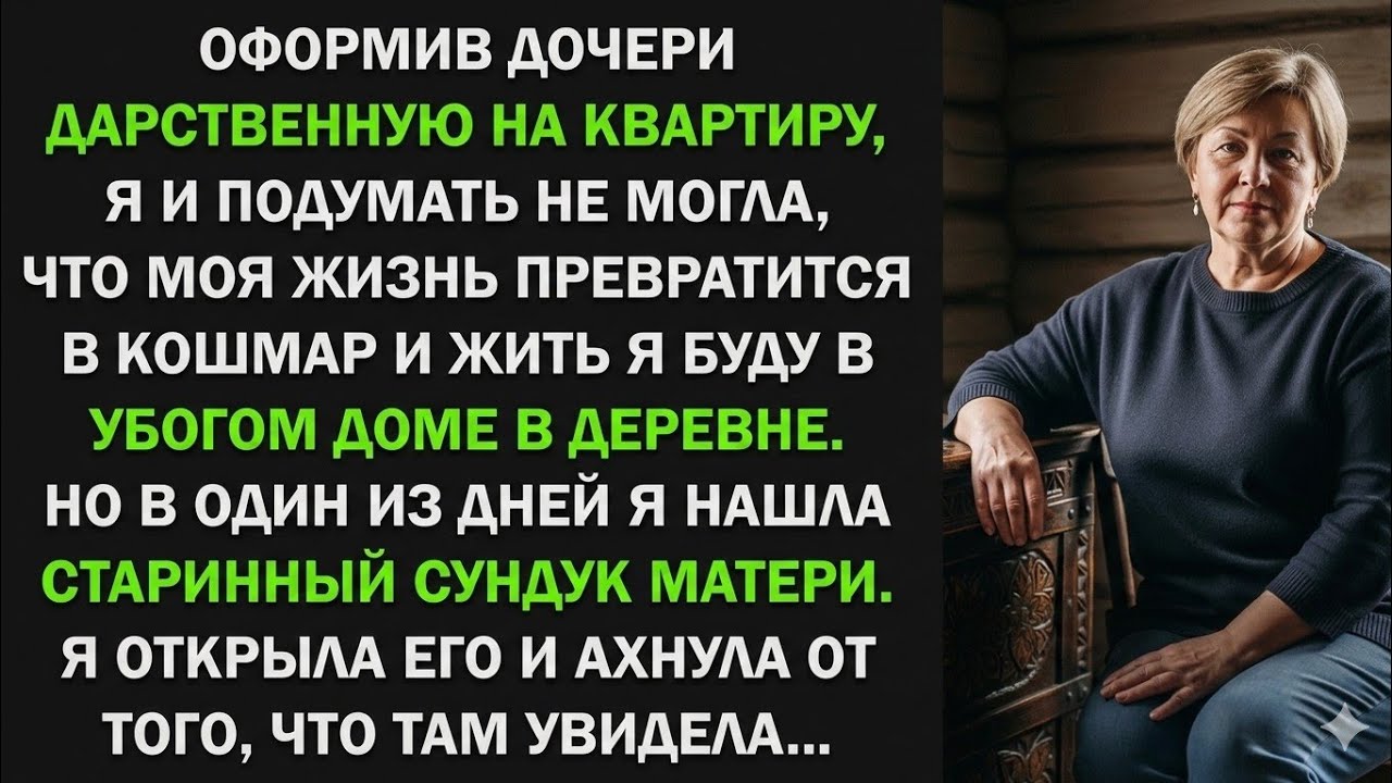 Оформив дочери дарственную на квартиру, я не думала, что моя жизнь превратится в кошмар