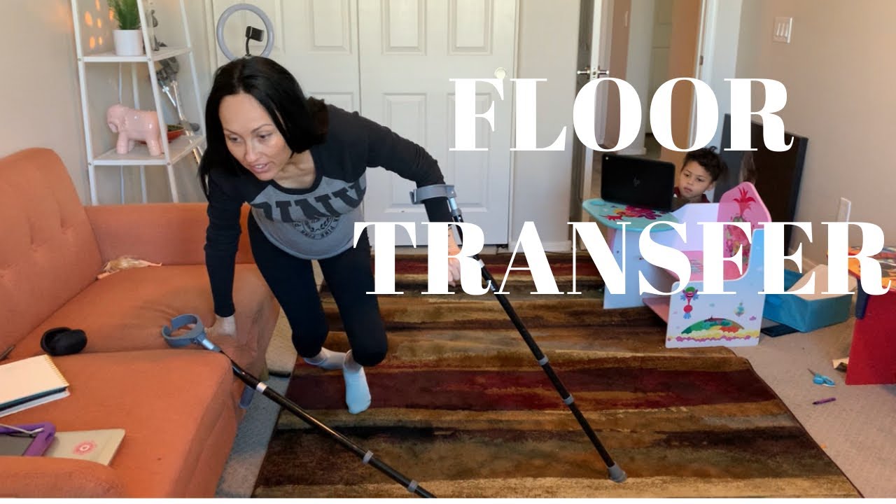 FLOOR TRANSFER | Transfer with CEREBRAL PALSY on CRUTCHES