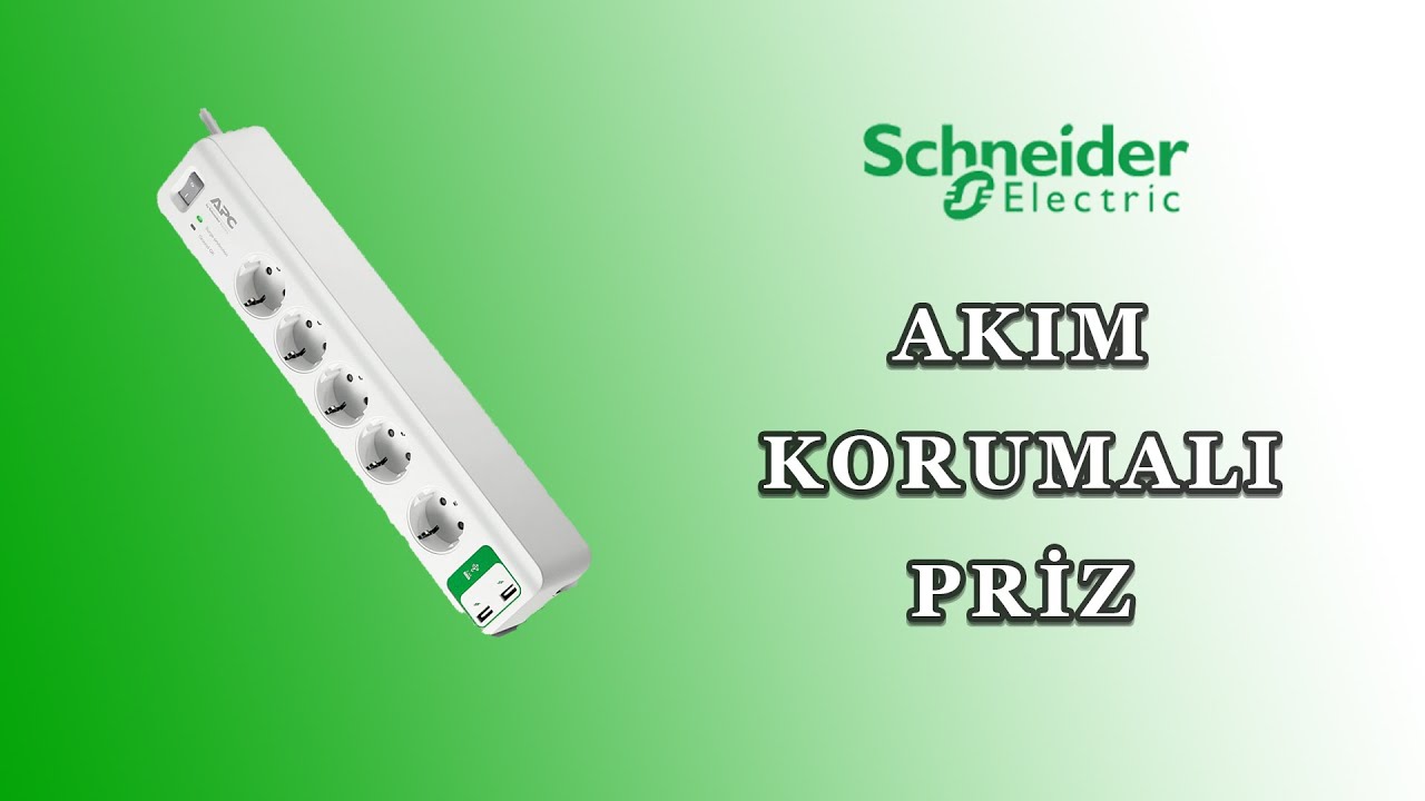 200 TL'lik Schneider Akım Korumalı Priz