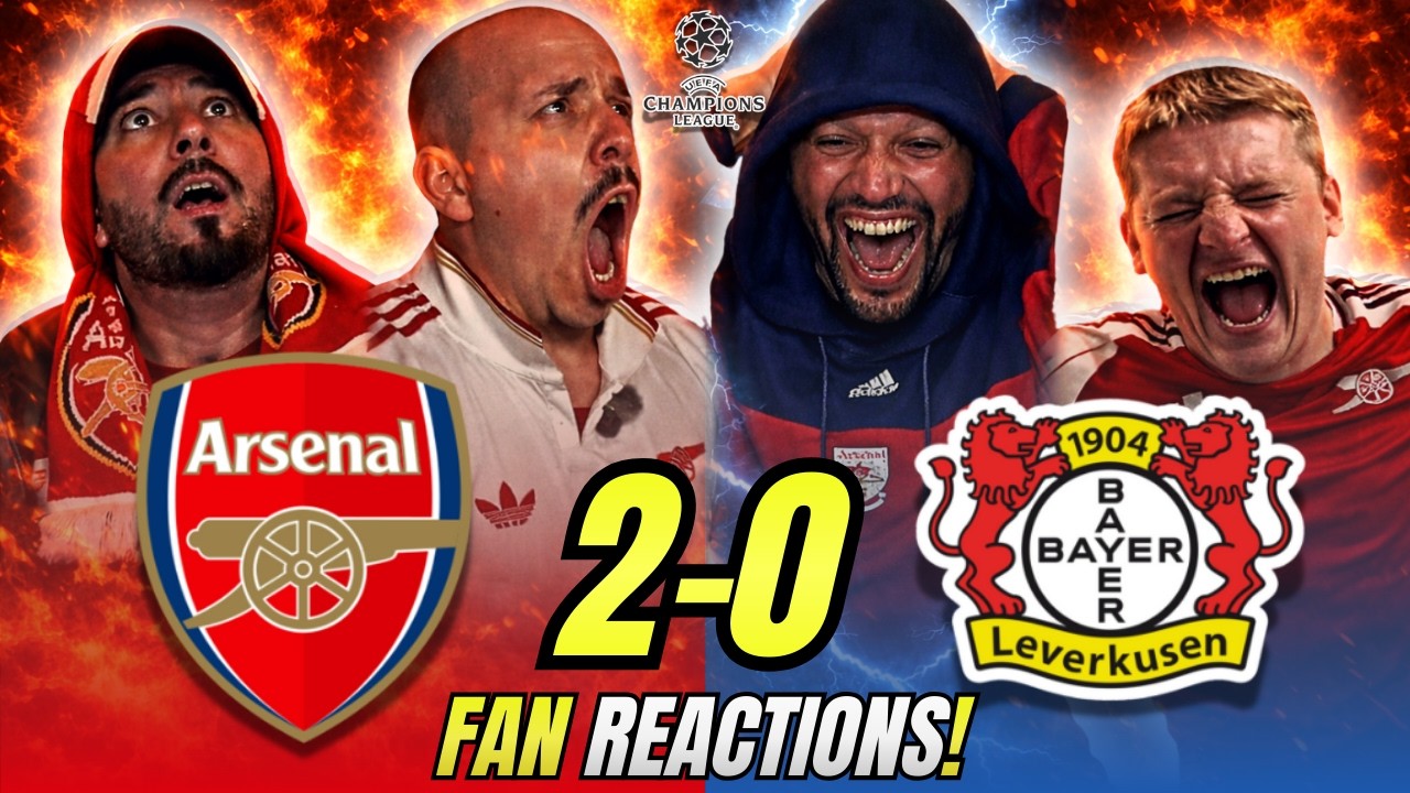 Arsenal Fans ECSTATIC 🤩 Reactions to Arsenal 2-0 Leverkusen | Champions League Fan Reactions