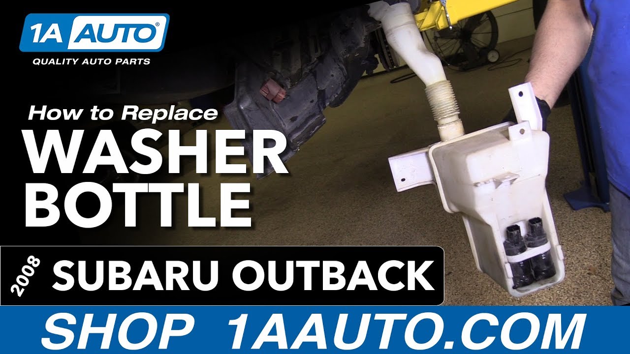 Как заменить бачок омывателя Subaru Outback 04-09