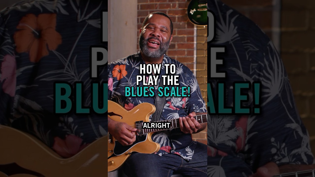 How To Play The Blues Scale #gibsonapp #bluesguitar #scales #guitarlessons