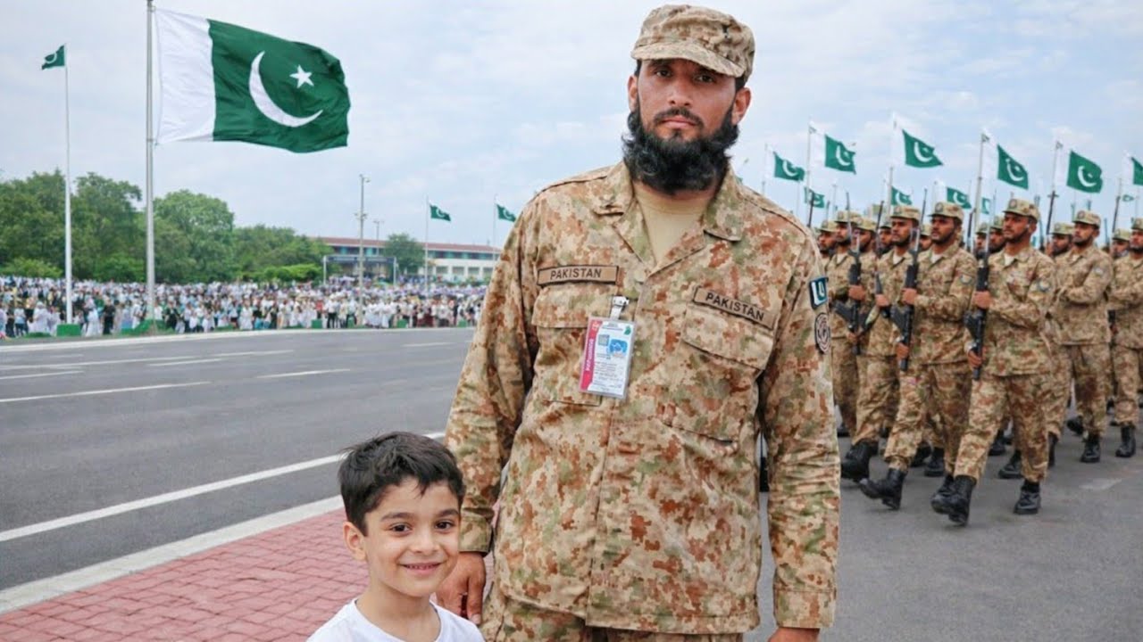 Muqeet & mueed enjoying parade of army/ Army parade enjoy ki independence day py@M.Msmartbrother 