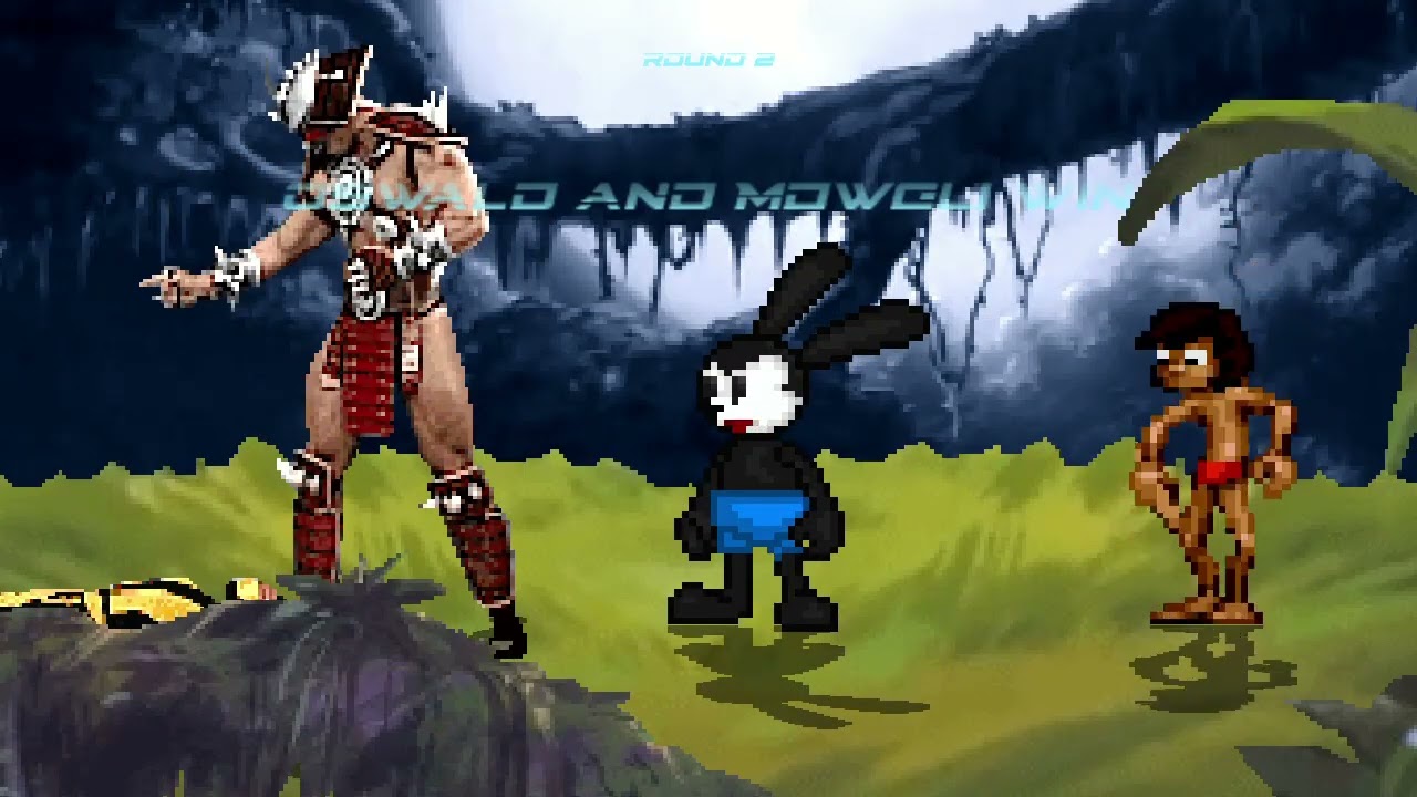 Mugen Battles - Oswald and Mowgli VS Team Mortal Kombat