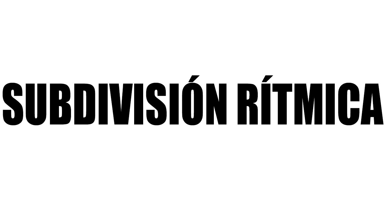 Subdivisi&oacute;n R&iacute;tmica en Compases de Amalgama