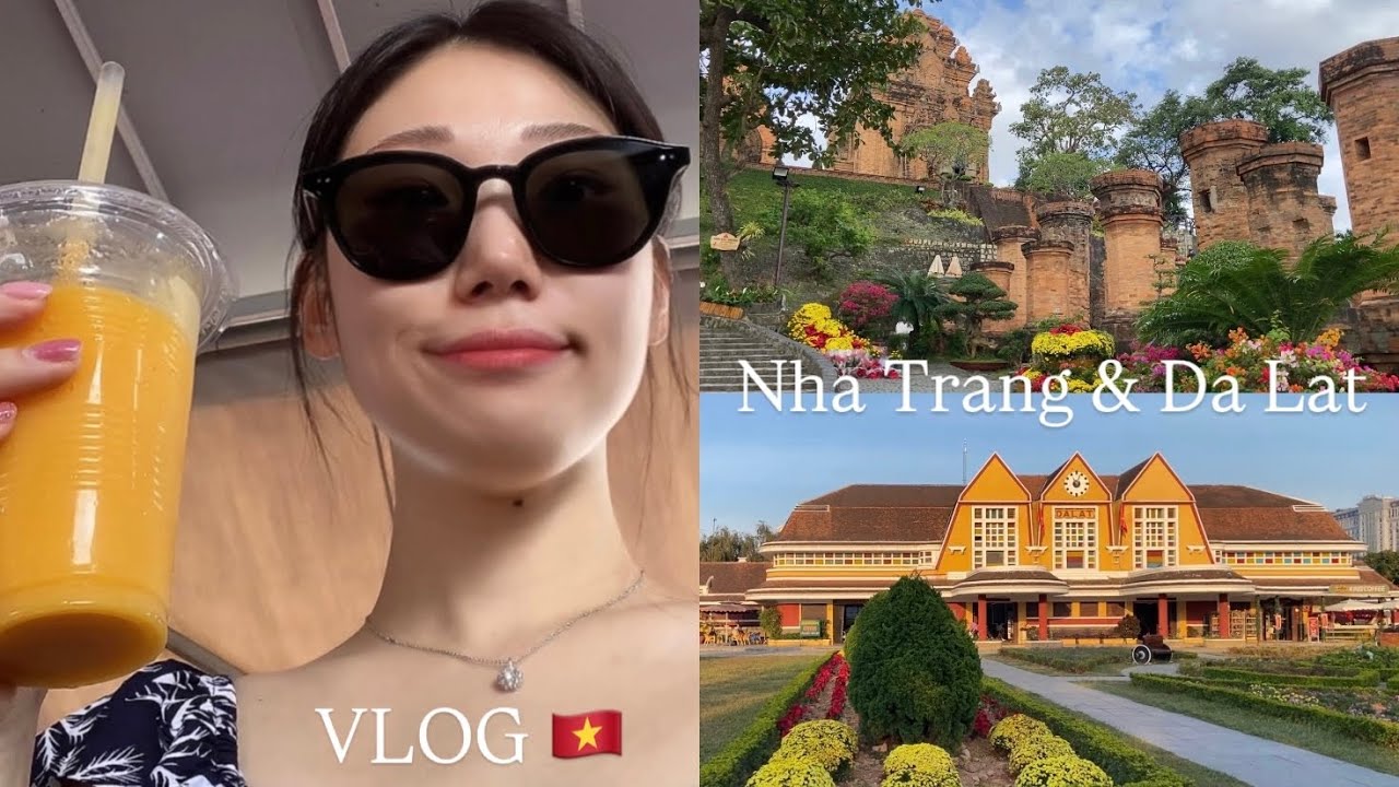 [여행 vlog] 외할머니와 함께하는 3대 베트남 효도여행 👵🏻🇻🇳 | 나트랑 포나가르 사원·담시장·머드스파, 달랏 기차역·야시장