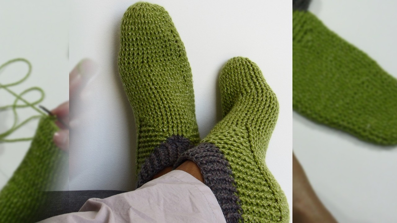 🧦CALCETINES Medias para HOMBRE Tejidas a CROCHET Tutorial paso a paso ¡el regalo perfecto!