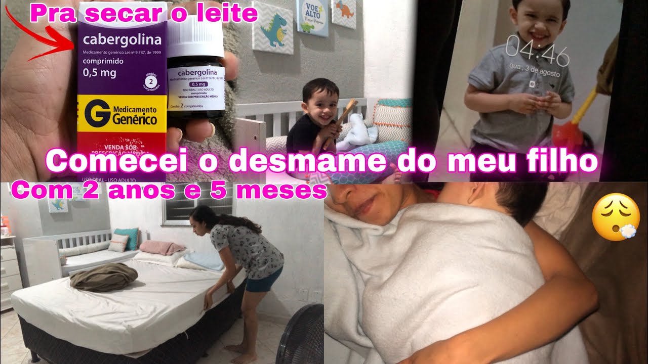 DESMAME COM DOIS ANOS E CINCO MESES | Desmamei em 3 dias
