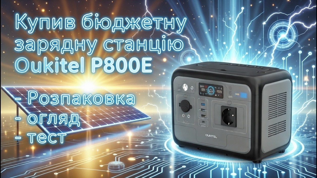 Купив бюджетну зарядну станцію Oukitel P800E! Розпаковка, огляд, вартість, тест!