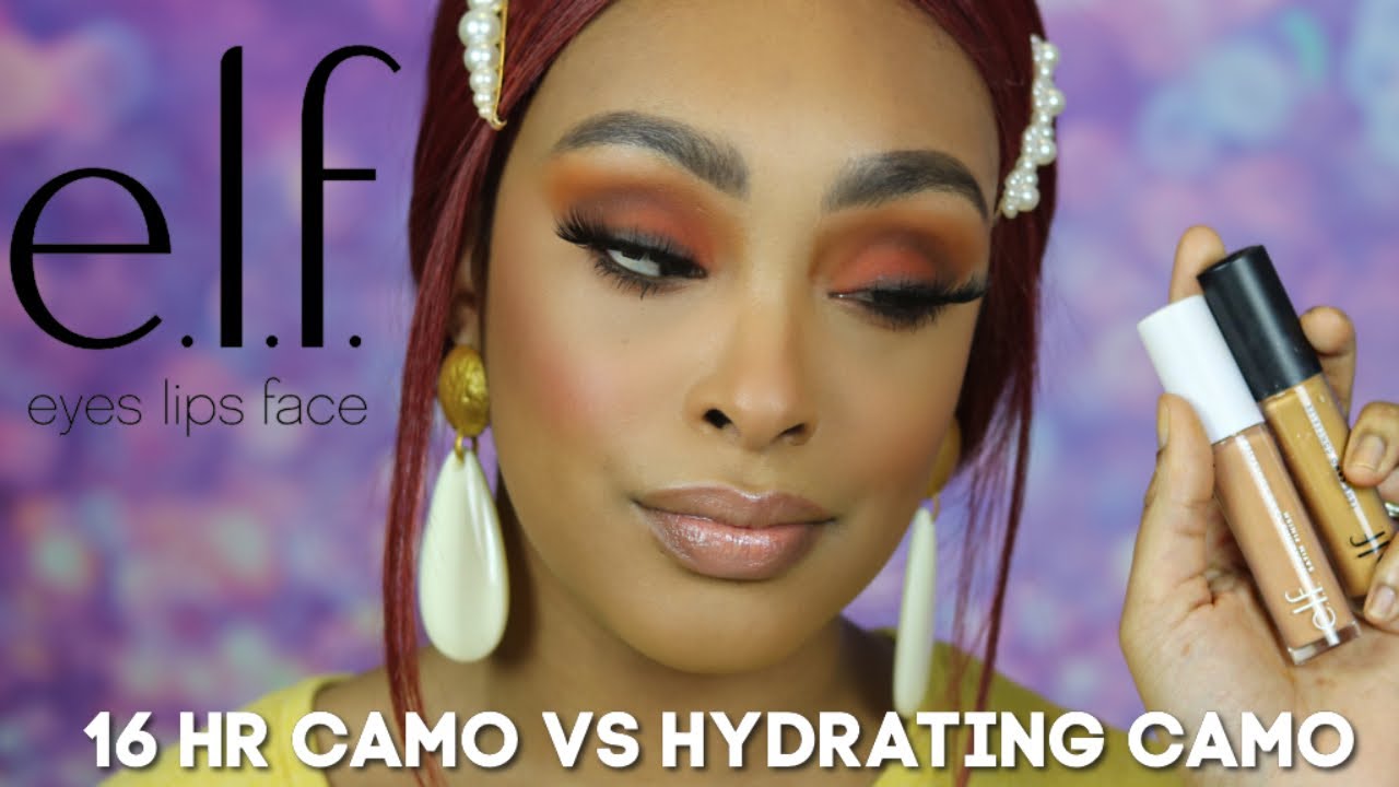 COMPARING AND CONTRASTING THE NEWEST ELF CONCEALERS + WEAR TEST | 16 HR CAMO VS HYDRATING CAMO