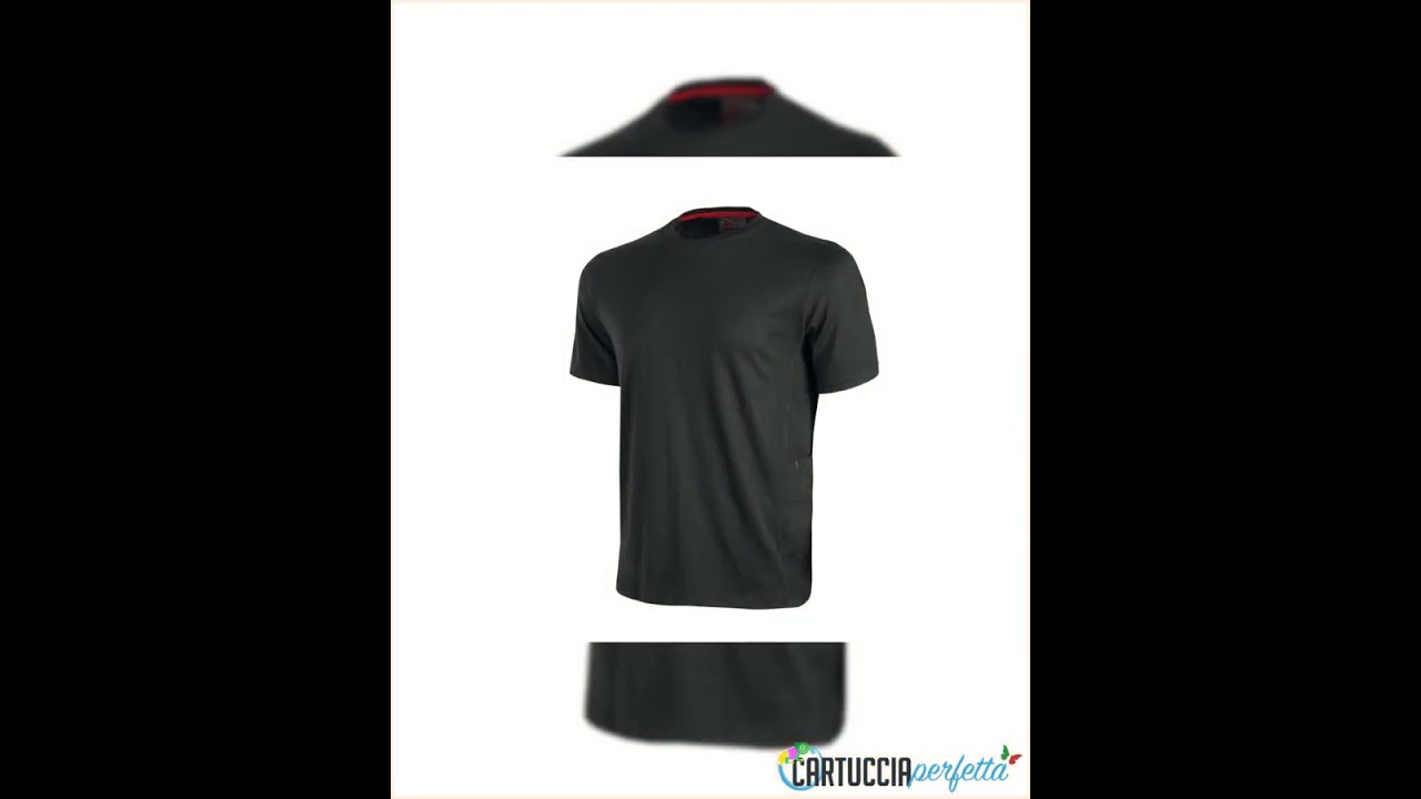 U-POWER - Pack 3 magliette a maniche corte tg.l road nero - EY138BC-L