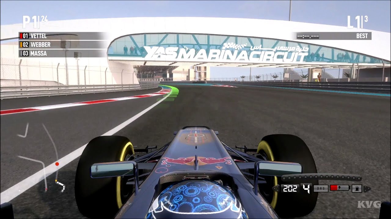 F1 2011 - Yas Marina Circuit - Abu Dhabi (Abu Dhabi Grand Prix) - Gameplay (PC HD) [1080p60FPS]
