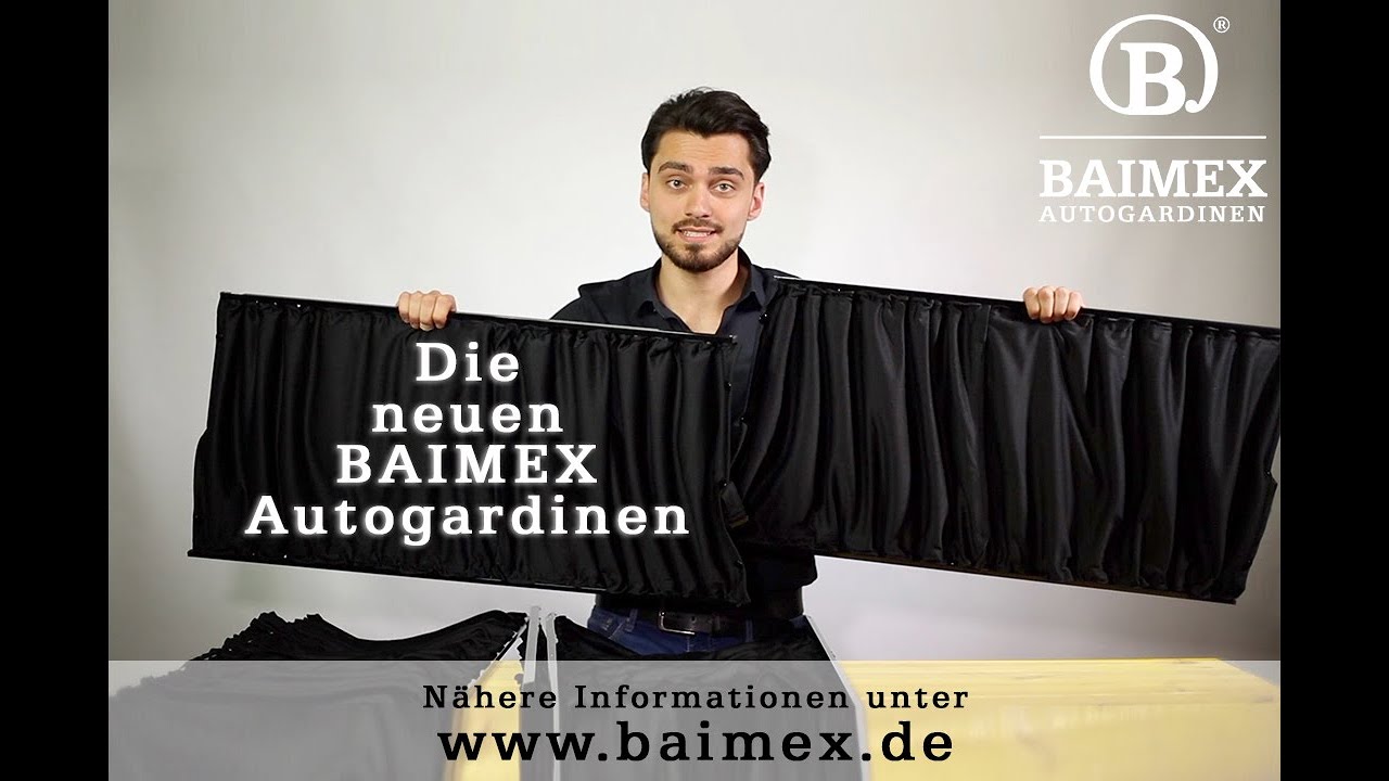 Blickdichte Sonnenschutz Autogardinen für ihren Bus und Van ! Die neuen Baimex Vorhänge