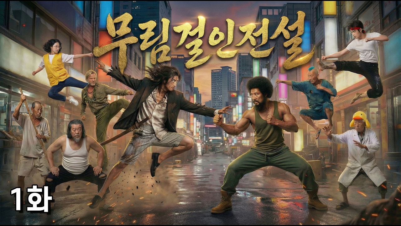 그 시절 홍콩영화 느낌의 무협 코메디! Ai 웹드라마 무림걸인전설 -1화-
