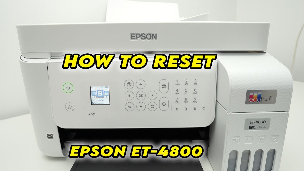 Как сбросить настройки принтера Epson EcoTank ET-4800