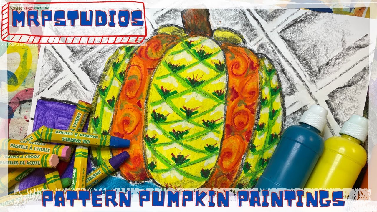 Art Lessons for Kids: Pattern Pumpkin Painting