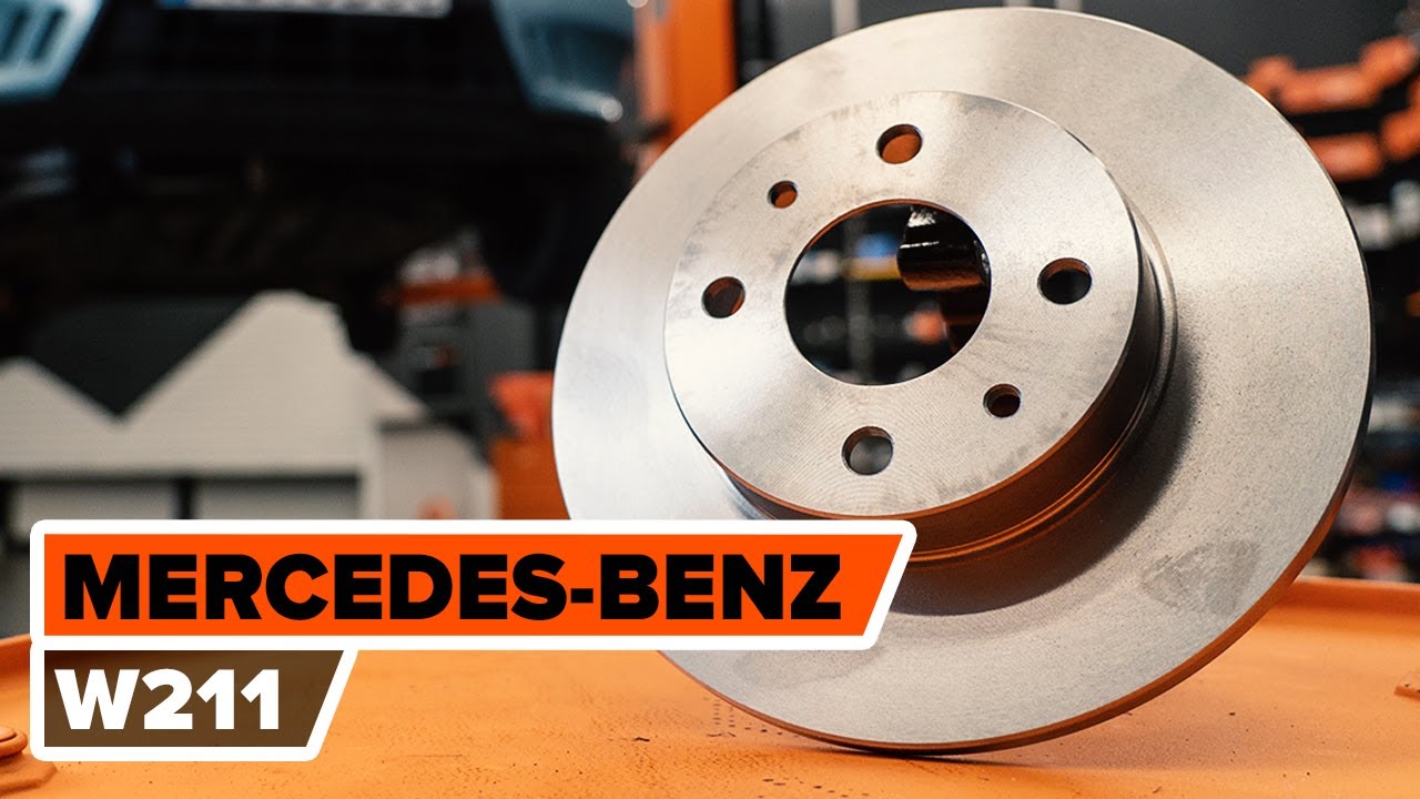 Cum se înlocuiește discuri frana din spate pe MERCEDES-BENZ (W211) Clasa E [TUTORIAL AUTODOC]