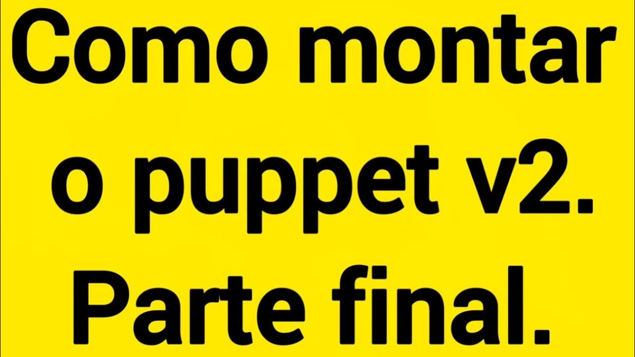 Como montar o cubo mágico puppet v2. Parte final. 