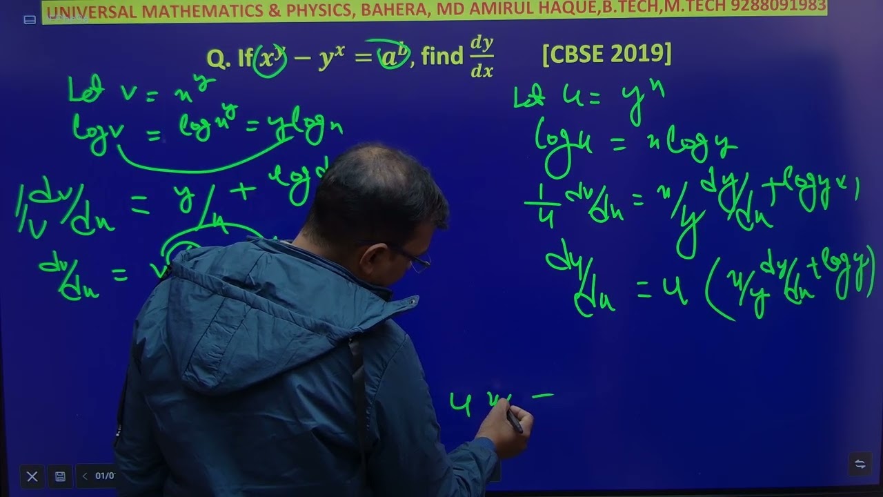 If x^y  - y^x = a^b find dy/dx 