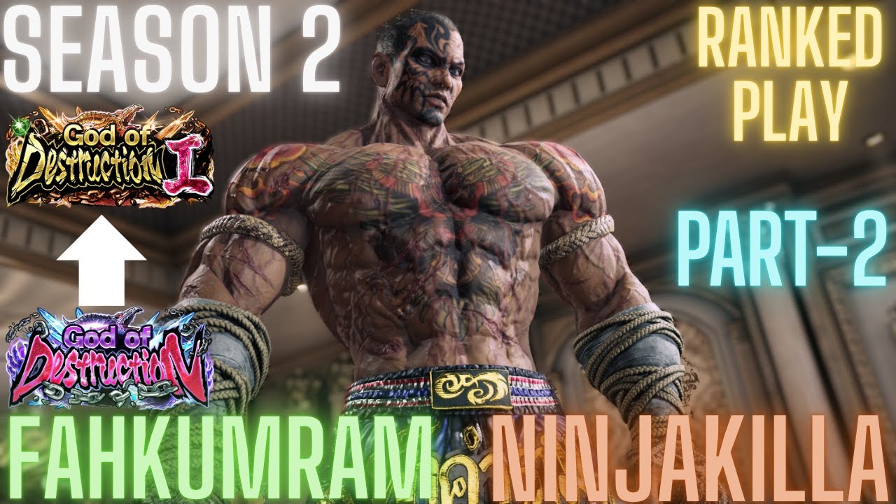 Tekken 8 | NinjaKilla (Fahkumram) God of Destruction to God 1 Part-2 Ranked Play